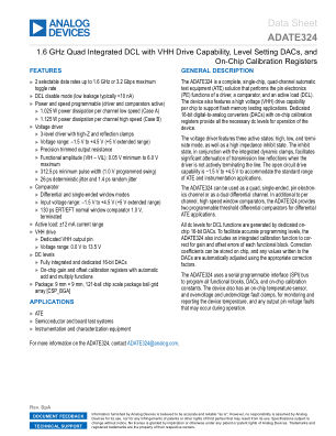 ADATE324 datasheet cover page