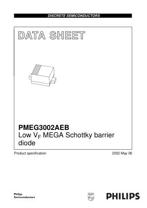 PMEG3002AEB 数据手册首页