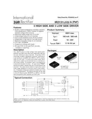 IR2131 datasheet cover page