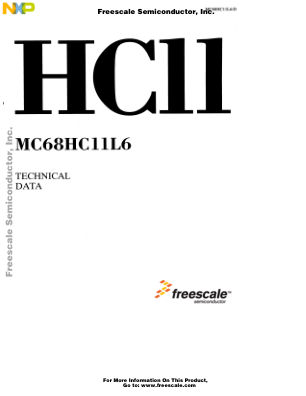 MC68HC11L6 数据手册首页