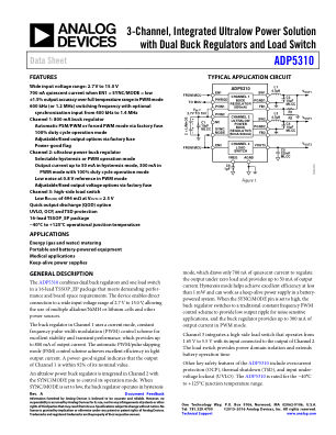 ADP5310 数据手册首页