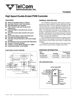 TC33025VPE 数据手册首页