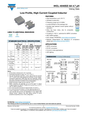 IHCL-4040DZ-5A47 数据手册首页