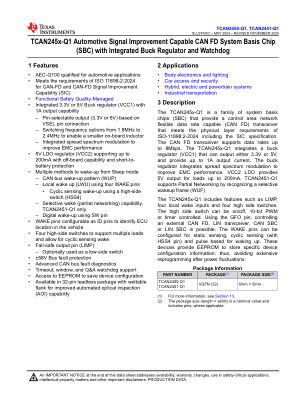 TCAN2451-Q1 datasheet cover page