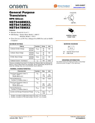 NST846BMX2 数据手册首页