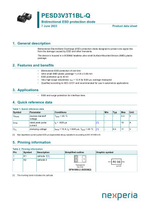 PESD3V3T1BL-QYL datasheet cover page