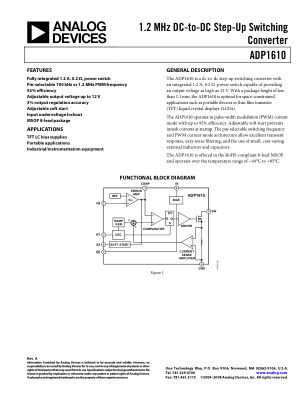 ADP1610 数据手册首页