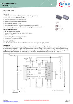 BTS80009-SWPF-1ES 数据手册首页