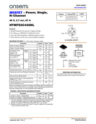 NTMFS5C456NL 数据手册首页