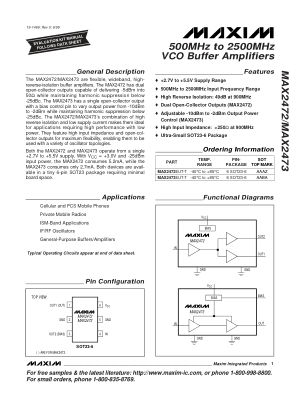 MAX2472-MAX2473 datasheet cover page