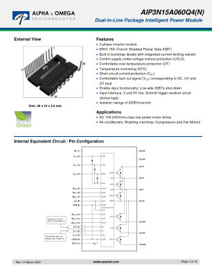AIP3N15A060Q4 数据手册首页
