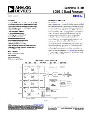 AD80066 datasheet cover page