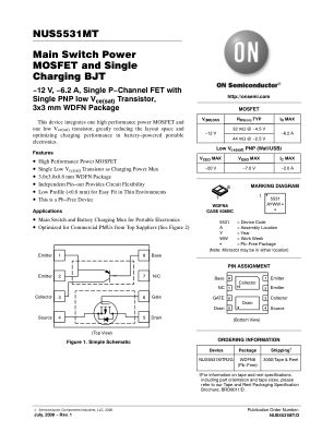 NUS5531MT 数据手册首页