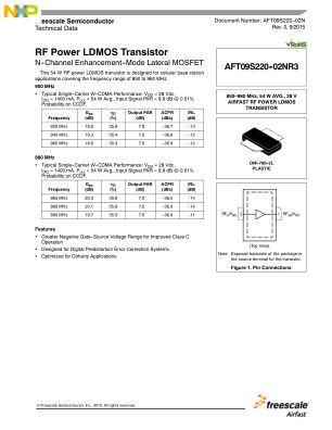 AFT09S220-02N 数据手册首页