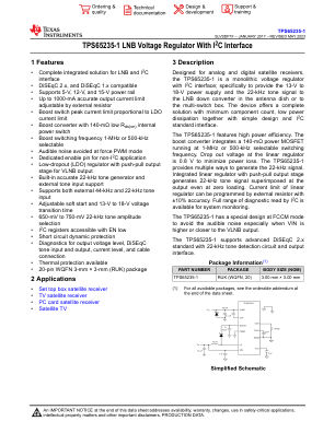 TPS65235-1 datasheet cover page