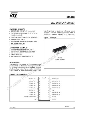 M5482 datasheet cover page