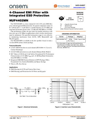 NUF4402MN 数据手册首页