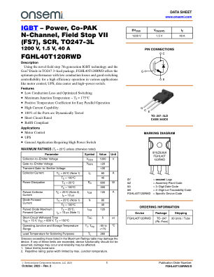 FGHL40T120RWD datasheet cover page