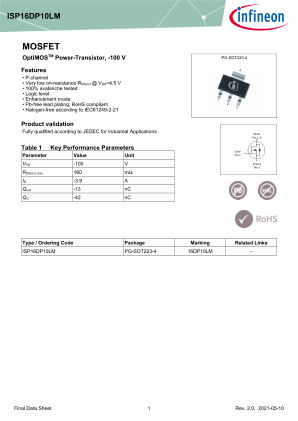ISP16DP10LM 数据手册首页