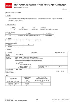 LTR10EZPJ 数据手册首页