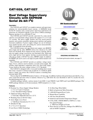 CAT1026 datasheet cover page