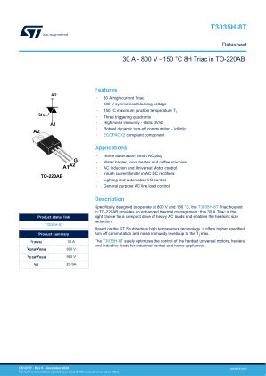 T3035H-8T datasheet cover page