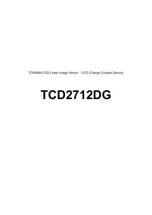 TCD2712DG datasheet cover page