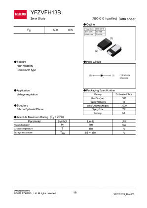 YFZVFH13B datasheet cover page