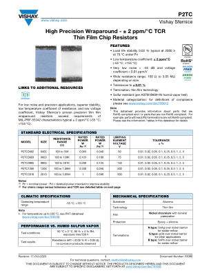 P2TC datasheet cover page